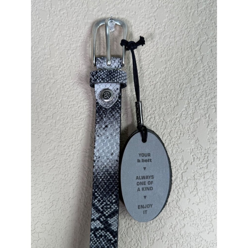 B. Belt Snake Print Leather Bona Women's Size XS/S - Picture 5 of 10
